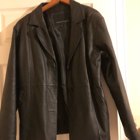 Jackets & Blazers - Leather Blazer jacket
